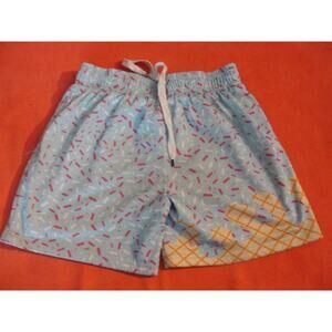 Baseball Lifestyle 101 Ice Cream Cotton Candy shorts in blue size medium